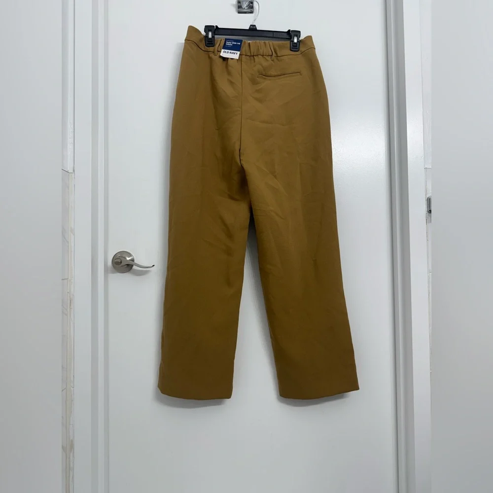 Old Navy Tan Taylor Extra High Waisted Wide Leg Trousers New with Tags, Size L - Picture 4 of 4